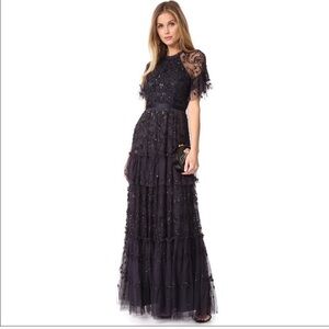 LAST CHANCE Needle & Thread Dark Purple Constellation Evening Gown